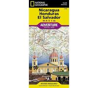 Nat Geo Maps Nicaragua, Honduras, and El Salvador Map (Map)