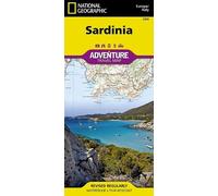 National Geographic Adventure Map Sardinia, Italy [Lingua Inglese]