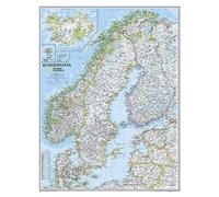 Nat Geo Maps Scandinavia Classic Map [Tubed] (Map)