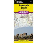 Nat Geo Maps Tanzania, Rwanda, and Burundi Map (Map)