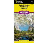 Nat Geo Maps United States, California and Nevada Map (Map)