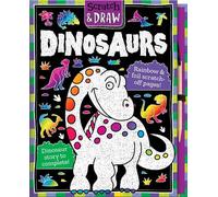 Nat Lambert Scratch & Draw Dinosaurs - Scratch Art Activity B (Copertina rigida)