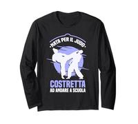 Nata per Il Judo Costretta Ad Andare A Scuola Maglia a Manica
