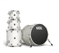 Natal KMA-UF22-WM1 Maple Originals Series 4 pezzi Shell Pack l US Fusion Configuration l Include 10" x 8" Tom, 12" x 9" Tom, 16" x 16" Floor Tom & 22" x 18" l Bianco Metallico Finitura laccata