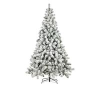 Nataland Albero di Natale Artificiale Verde Innevato Modello Ortles Altezza 210 Cm, Abete Super Folto con Effetto Realistico e Rami Con Aghi Anticaduta