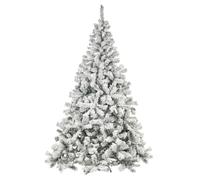 Nataland Albero di Natale Artificiale Verde Innevato Modello Trivor Altezza 180 Cm, Abete Super Folto con Effetto Realistico e Rami Con Aghi Anticaduta (180 Cm, Trivor)