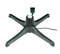 Nataland Base Girevole Elettrica per Albero di Natale con Rotazione di 360°, Dotata di 3 Comandi, di Attacco per Luci Natalizie e di Adattatore di Dimensione (Modello 1, Verde)