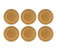 Nataland Servizio 6 Sottopiatti Grandi Natalizi A Forma Rotonda, Realizzati in Pvc Rigido Con Superficie Lucente, Utili per Decorare In Modo Classico ed Elegante la Tua Tavola