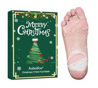 Natale 2 Paia Maschera per i piedi all'Aloe Vera, Natale Maschera Idratante Piedi, ideale per pelle secca e ruvida, Rendendo la Pelle Più Liscia, Regalo per Famiglia