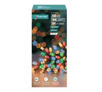 Natale 200 Batteria Timer Luci LED Interni o Esterni - Multicolore