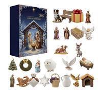 Natale 2025 Calendario Avvento Del Presepe | Decorazioni Acriliche 2D 24 Giorni | Calendario Conto alla Rovescia Nascita di Gesù | Per Decorazione Casa Festival Porta Parete Giardino Soggiorno
