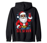 Natale 67 Babbo Natale Dice Sei Sette Meme Gen Z Alpha Slang Felpa con Cappuccio
