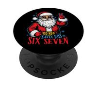 Natale 67 Babbo Natale dice Sei Sette Meme Gen Z Alpha Slang PopSockets PopGrip Adesivo