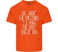Natale A Casa per Ogni Shelter Cane T-Shirt Ragazzi Ragazze