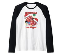 Natale a Las Vegas Vacanze Vibes Maglia con Maniche Raglan