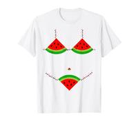 Natale a luglio Anguria Bikini Luci di Natale Maglietta