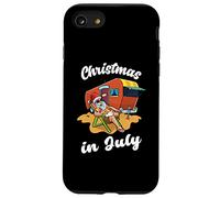 Natale a luglio Divertente Babbo Natale Camper RV Caravan Estate Natale Custodia per iPhone SE (2020) / 7/8