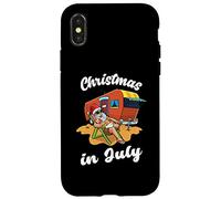 Natale a luglio Divertente Babbo Natale Camper RV Caravan Estate Natale Custodia per iPhone X/XS