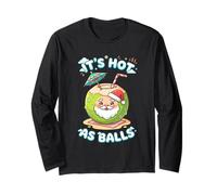 Natale a luglio Fa Caldo Come Palle di Babbo Natale Cocco Maglia a Manica