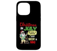 Natale a luglio Niente latte e biscotti solo birra e barbecue Custodia per iPhone 14 Pro Max