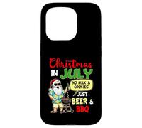 Natale a luglio Niente latte e biscotti solo birra e barbecue Custodia per iPhone 15 Pro