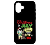 Natale a luglio Niente latte e biscotti solo birra e barbecue Custodia per iPhone 16