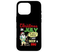 Natale a luglio Niente latte e biscotti solo birra e barbecue Custodia per iPhone 16 Pro