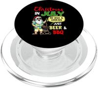 Natale a luglio Niente latte e biscotti solo birra e barbecue PopSockets PopGrip per MagSafe