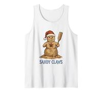 Natale a luglio Sandy Claws Pupazzo di Neve Divertente Canotta