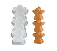 Natale a tema candela che fa stampo Babbo Natale renna pan di zenzero uomo silicone alimentare per cioccolato