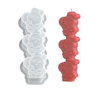 Natale a tema candela che fa stampo Babbo Natale renna pan di zenzero uomo silicone alimentare per cioccolato