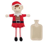 Natale Acqua Calda Bottiglia Con Peluche Elfo Copertura E Gambe Ciondolanti