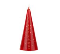 Natale Advent Candela 15cm Cono Conto Alla Rovescia Calendario - Scegli Colore