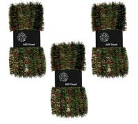 Natale Albero 3 Confezioni 50ft x 3cm (150ft) Tinsel Grande Valore - Rosso &