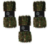 Natale Albero 3 Confezioni 50ft x 3cm (150ft) Tinsel Grande Valore - Rosso &