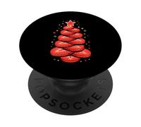 Natale Albero Fetta Fragola Fragole PopSockets PopGrip Adesivo