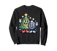 Natale Albero Hockey su Ghiaccio Disco X-mas Felpa