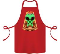 Natale Alieno UFO Babbo Astronave Divertente Cotone Grembiule 100% Biologico