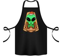 Natale Alieno UFO Babbo Astronave Divertente Cotone Grembiule 100% Biologico