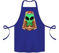 Natale Alieno UFO Babbo Astronave Divertente Cotone Grembiule 100% Biologico