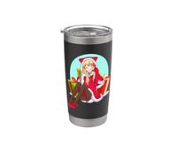 Natale Anime Ragazza Bicchiere termico in acciaio inox doppia parete