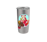 Natale Anime Ragazza Bicchiere termico in acciaio inox doppia parete