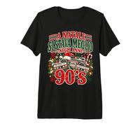 Natale Anni 90 Nostalgia Vintage Musica e Ricordi Maglietta Premium