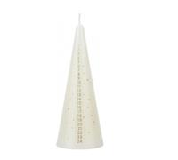 Natale Avvento Candela 15cm Cono Conto Alla Rovescia Calendario - Crema