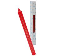 Natale Avvento Candela con Scatola 25cm Affusolato Stella - Colore a Scelta