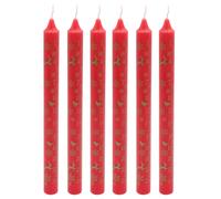 Natale Avvento Candele Set 6 Inscatolato 25cm Affusolato Countdown Robins /