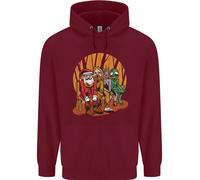 Natale Babbo Natale Bigfoot Unicorn Alien Uomo Felpa