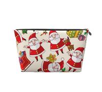 Natale Babbo Natale Natale, Borsa da toilette Borsa per trucco Borsa per cosmetici Borsa da toilette da viaggio portatile