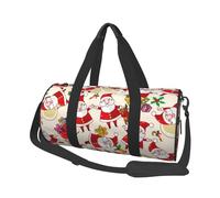Natale Babbo Natale Natale, Borsone da viaggio di grande capacità Borsa rotonda Borsa da viaggio sportiva Borsa da viaggio Borsa da fitness