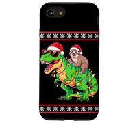 Natale Bradipo T-Rex Dinosauro Tyrannosaurus Rex Bradipi Custodia per iPhone SE (2020) / 7/8